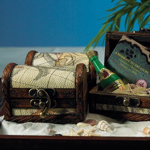 Mini Wooden Treasure Chest Favor - Forever Wedding Favors