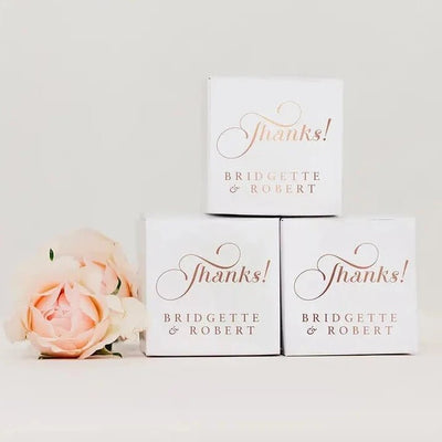 Miniature Square Paper Favor Boxes - Forever Wedding Favors
