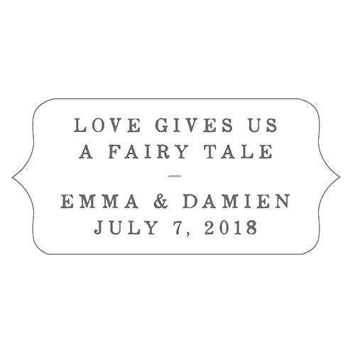 Modern Fairy Tale Diecut Sticker - Forever Wedding Favors