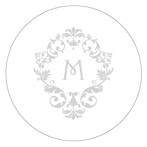 Monogram Simplicity Small Sticker - Classic Filigree - Forever Wedding Favors