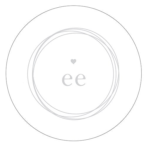 Monogram Simplicity Small Sticker - Modern - Forever Wedding Favors