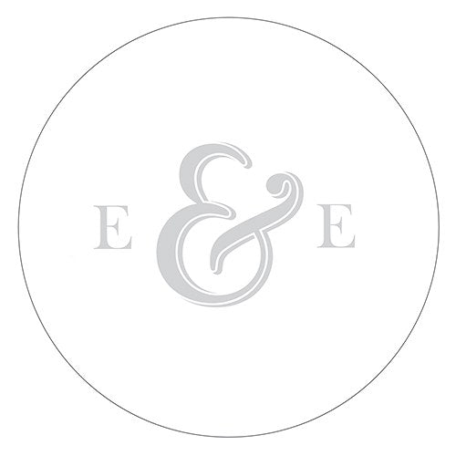 Monogram Simplicity Small Sticker - Simple Ampersand - Forever Wedding Favors
