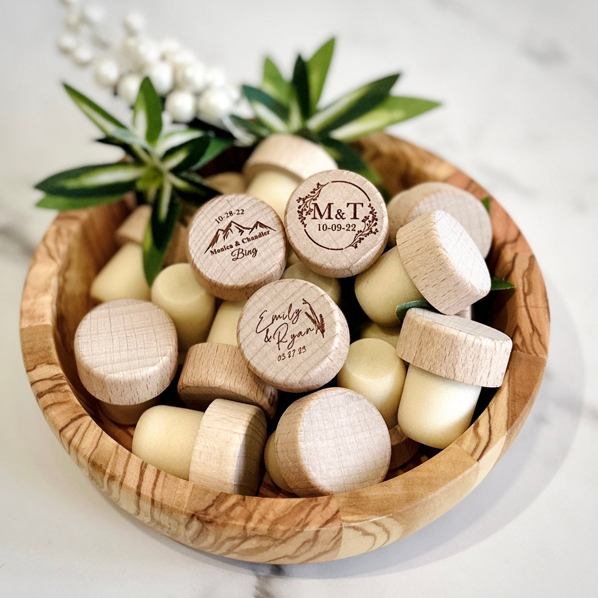 Mountain View Wine Cork Favor - Forever Wedding Favors