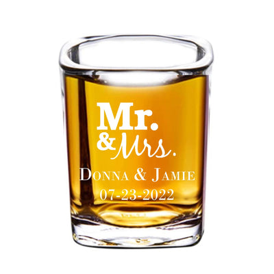 Mr & Mrs Shot Glass - Forever Wedding Favors