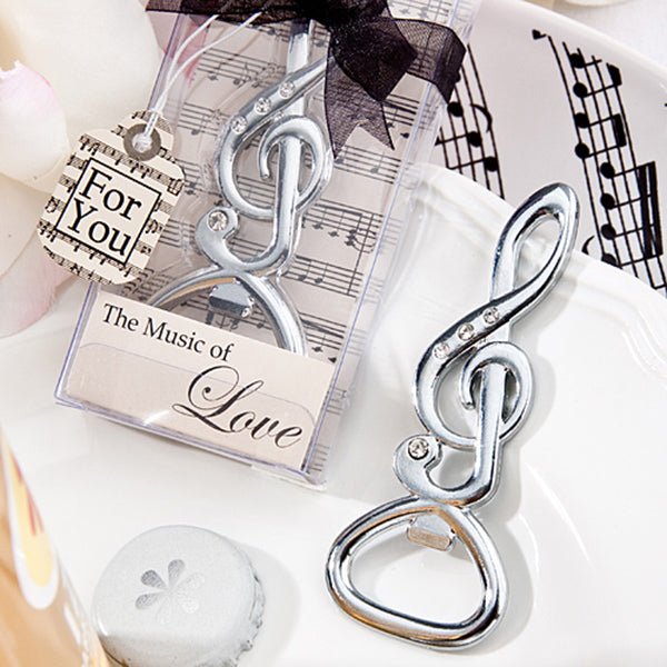 Music Note Bottle Opener - Forever Wedding Favors