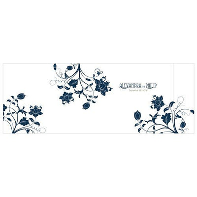 Navy Floral Notepad - Forever Wedding Favors