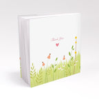 Notepad Favor With Personalized Homespun Charm Cover - Forever Wedding Favors