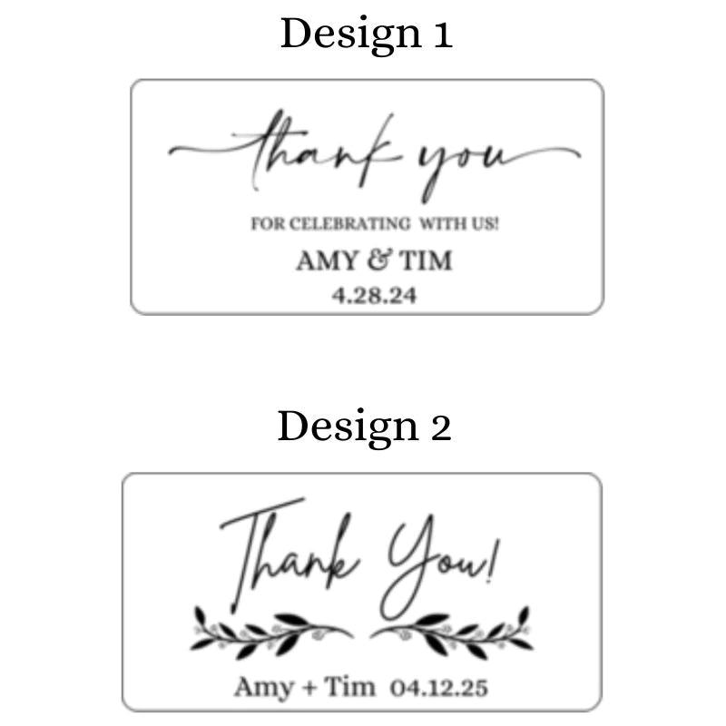 Our Thanks Labels - Forever Wedding Favors