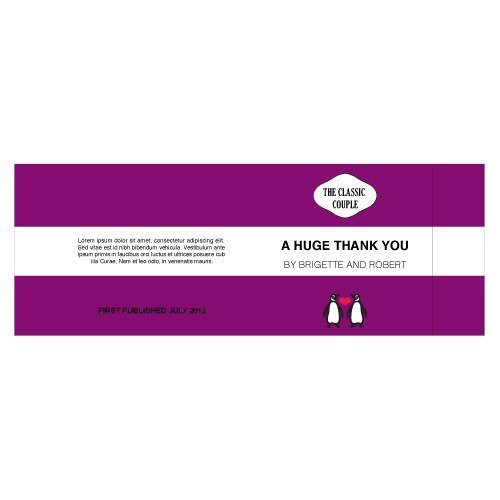 Penguin Couple Notepad - Forever Wedding Favors