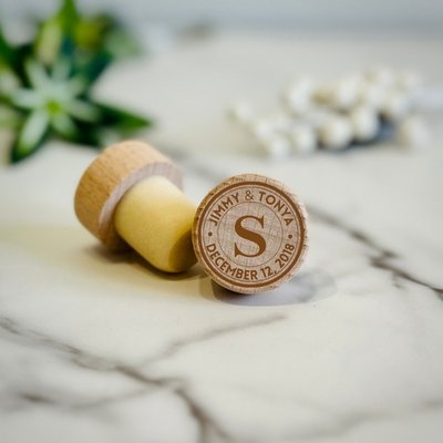 Personalized Classy Cork - Forever Wedding Favors