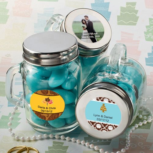 Personalized Glass Mason Jars - Forever Wedding Favors