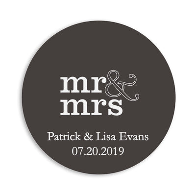 Personalized Paper Coasters - Round - Forever Wedding Favors