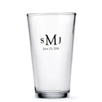 Personalized Pint Glasses - Forever Wedding Favors