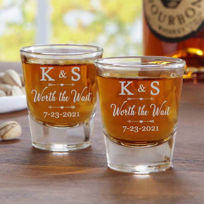 Personalized Shot Glasses - Forever Wedding Favors