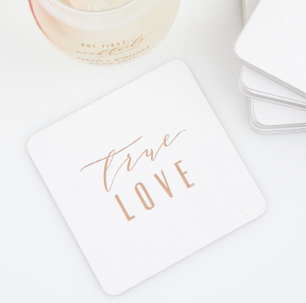Personalized Wedding Coasters - Forever Wedding Favors