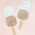 Pineapple Fans - Forever Wedding Favors