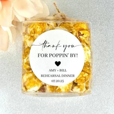 Popcorn Toast Label - Forever Wedding Favors