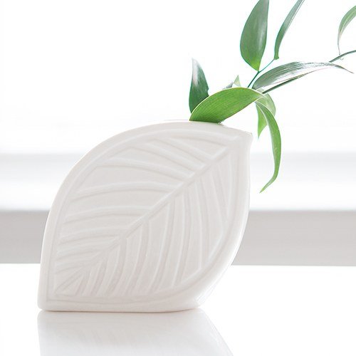 Porcelain Leaf Vase - Forever Wedding Favors