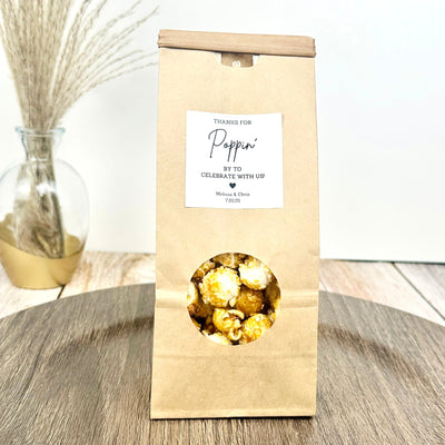 Pristine Popcorn Pouch - Forever Wedding Favors