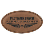Promotional Oval Leather Magnet - Forever Wedding Favors