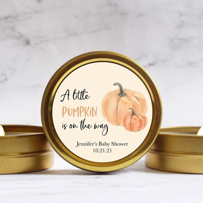 Pumpkin On The Way Candle - Forever Wedding Favors