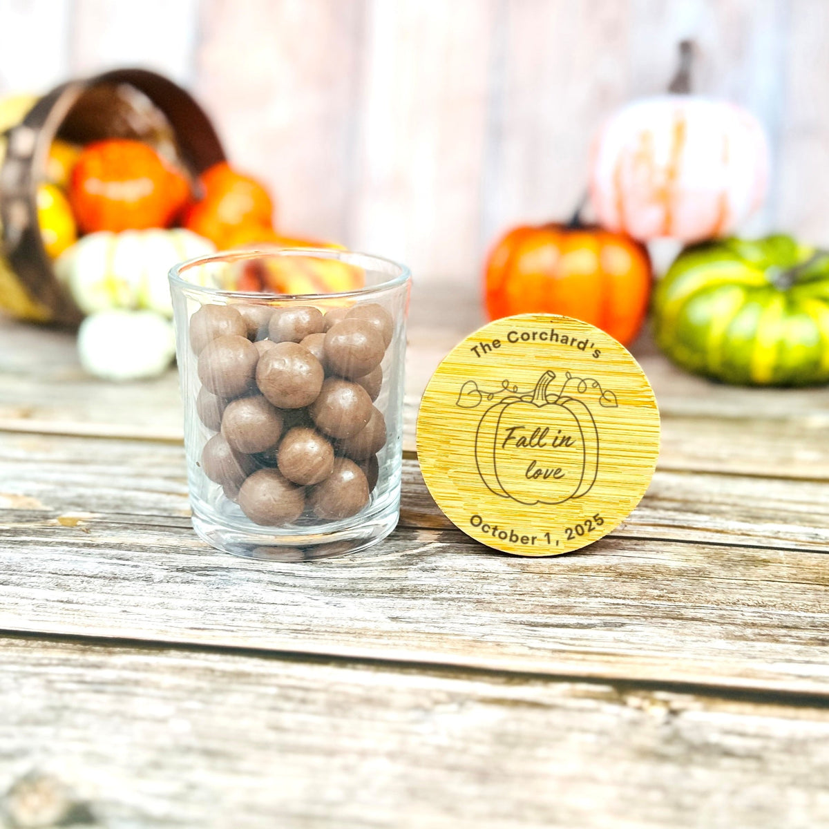 Pumpkin Romance Mason Jar - Forever Wedding Favors