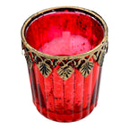 Red Mercury Glass Candle - Forever Wedding Favors