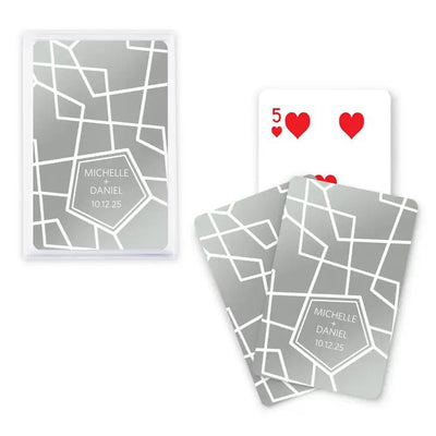 Retro Luxe Metallic Playing Cards - Forever Wedding Favors