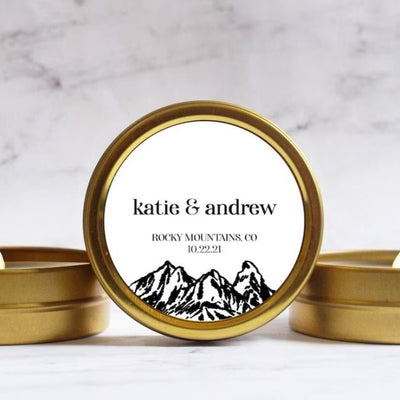 Rocky Mountain Romance Candle - Forever Wedding Favors