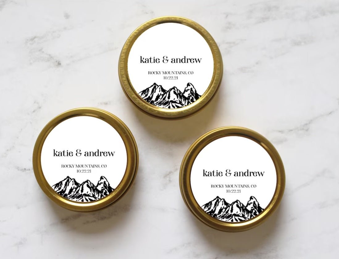 Rocky Mountain Romance Candle - Forever Wedding Favors