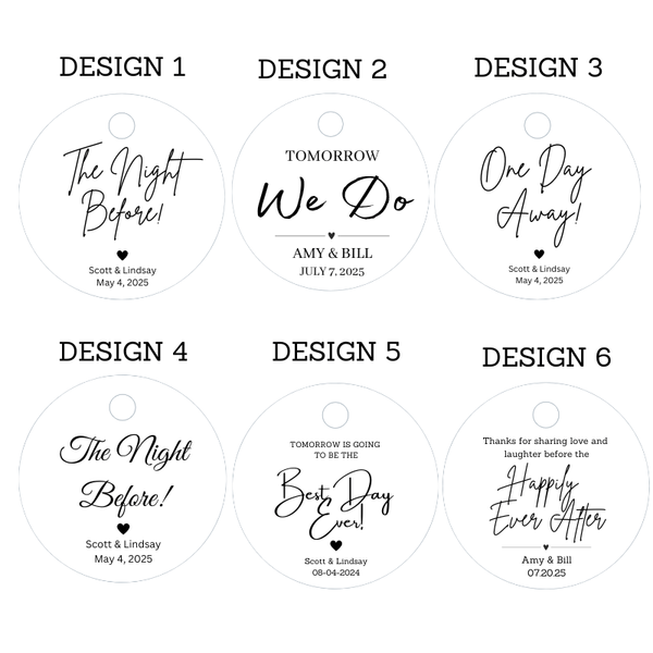 Romantic Rehearsal Favor Bag Forever Wedding Favors