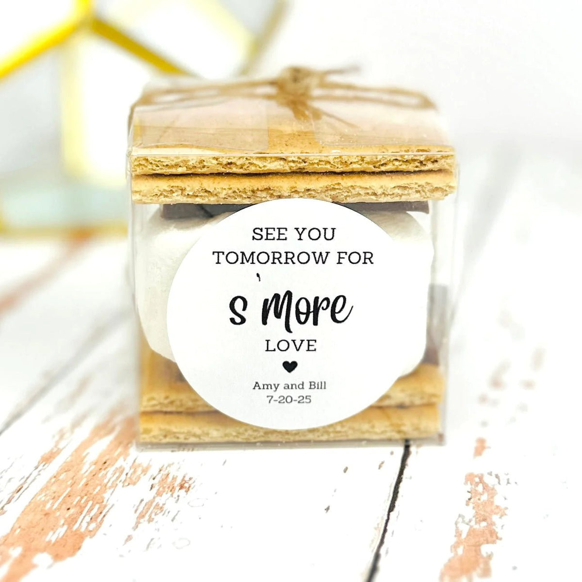 See You Tomorrow For S'more Love Label - Forever Wedding Favors
