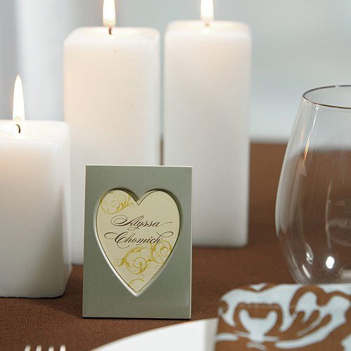 Silver Heart Frame - Forever Wedding Favors