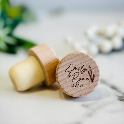 Simply Elegant Wine Cork Favor - Forever Wedding Favors