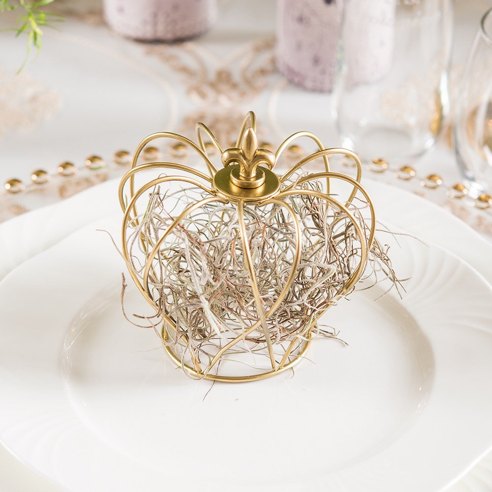 Small Wire Crown Wedding Favor Décor - Forever Wedding Favors