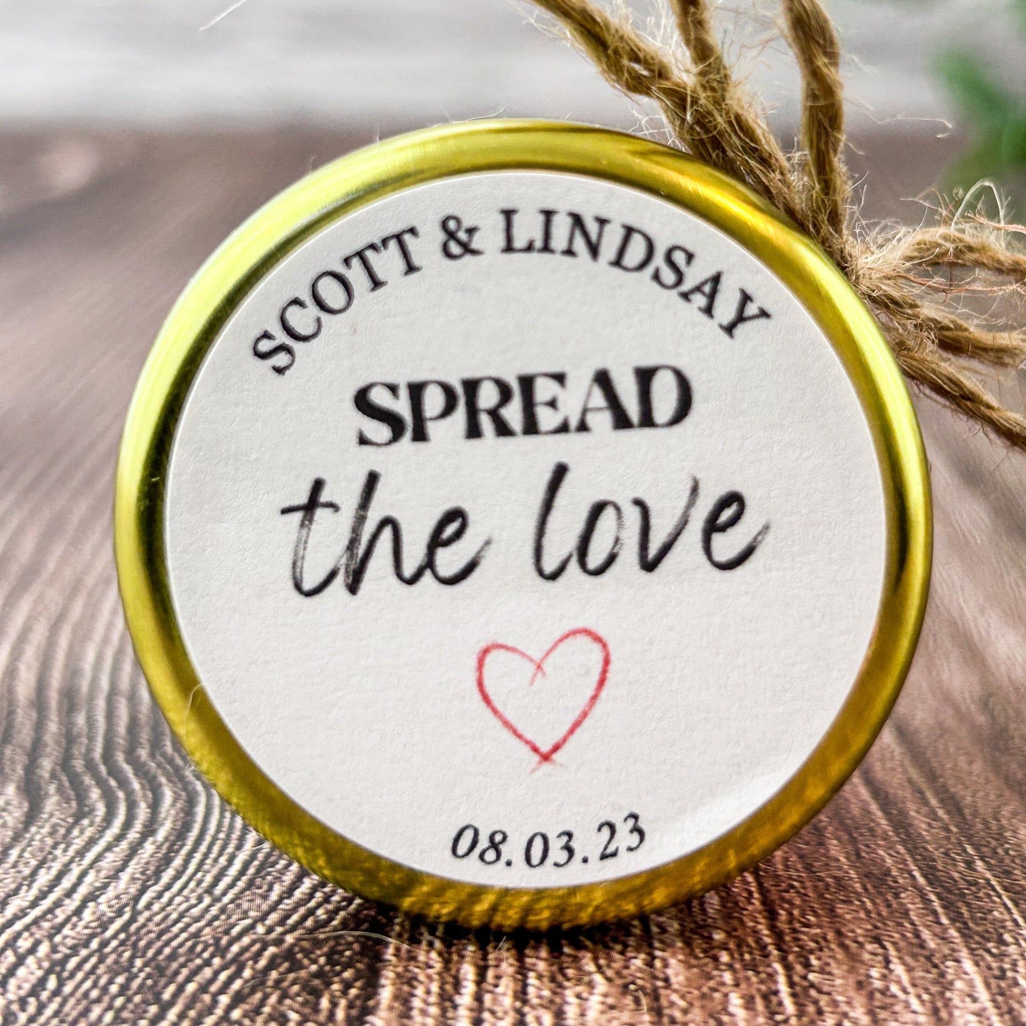 Spread The Love Label - Forever Wedding Favors