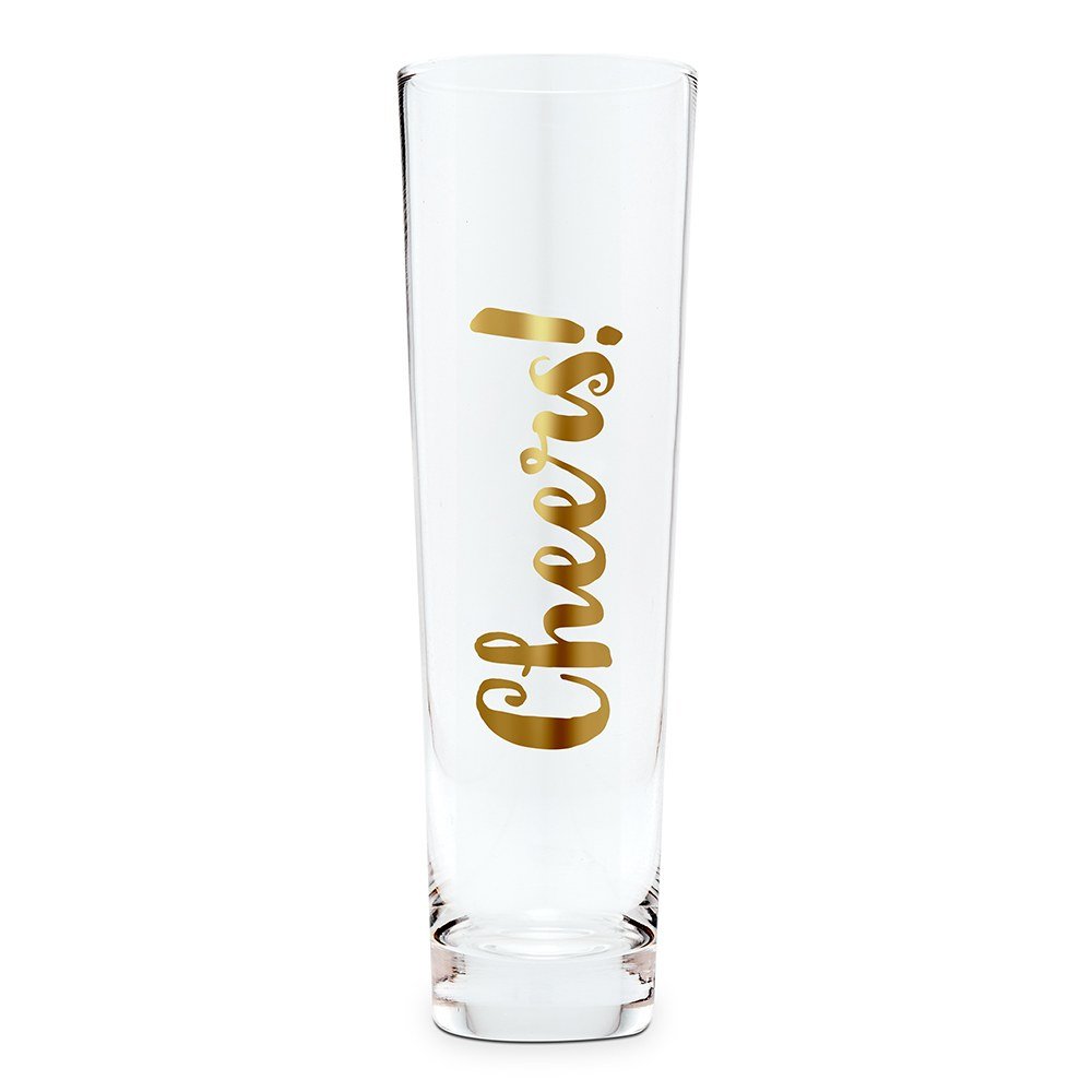 Stemless Toasting Champagne Flute Gift For Wedding Party - Cheers - Forever Wedding Favors