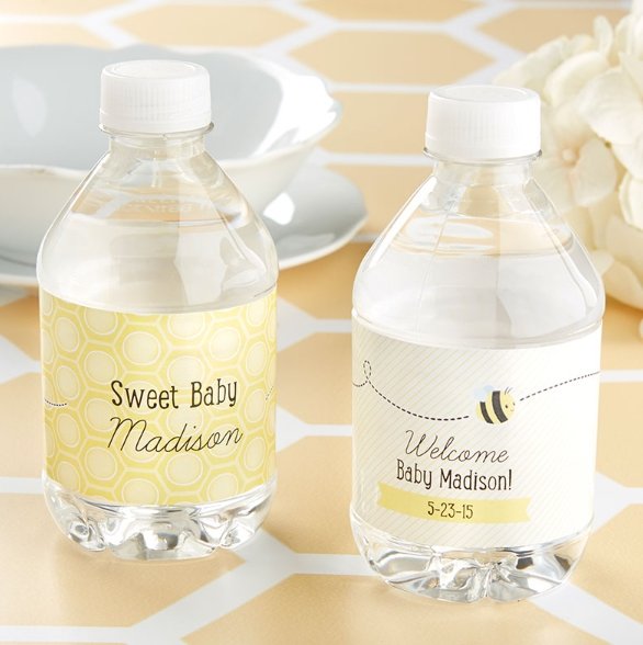 Sweet As Can Bee Water Bottle Labels - Forever Wedding Favors