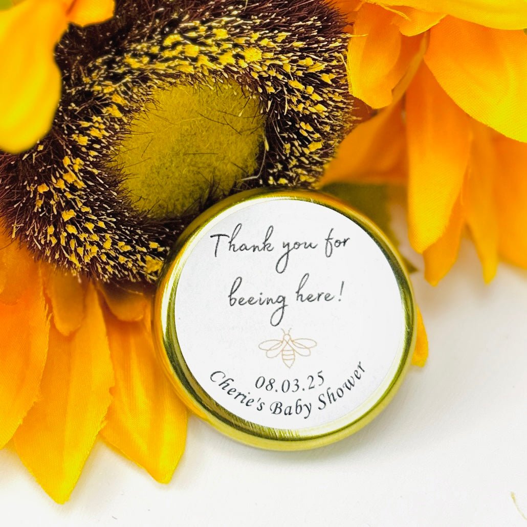 Thank You For Beeing Here Baby Shower Label - Forever Wedding Favors