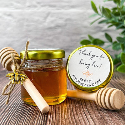 Thank You For Beeing Here Honey Jar - Forever Wedding Favors
