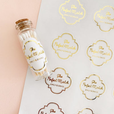 "The Perfect Match" Bottles - Forever Wedding Favors