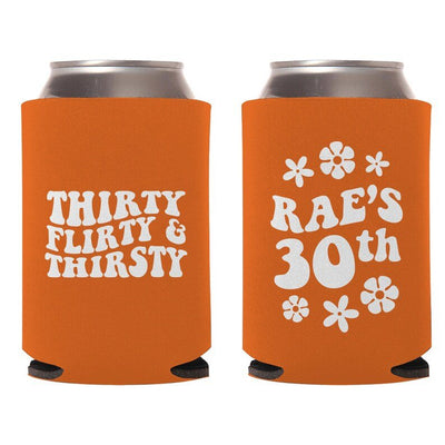 Thirty Flirty & Thirsty Can Cooler - Forever Wedding Favors