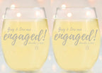 Toast To Love Wine Glass - Forever Wedding Favors