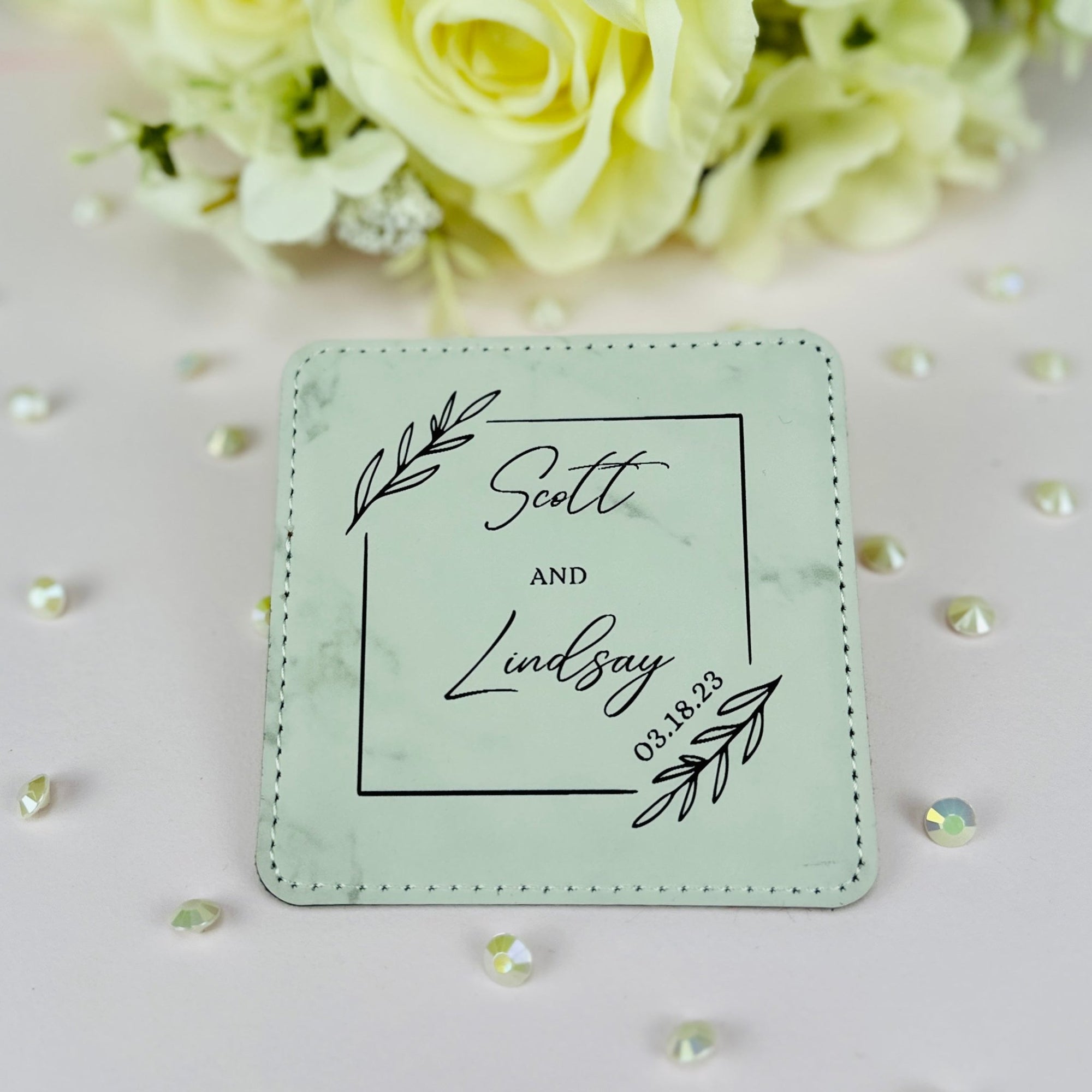 Personalised Acrylic Coasters-custom Wedding Favors-clear Coasters-wedding  Coasters-coasters-clear Acrylic Wedding Coasters-wedding Favors 