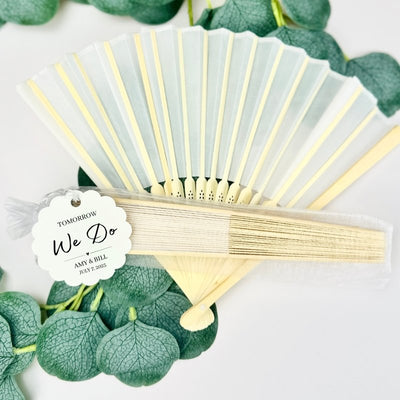 Tomorrow We Do Hand Fan - Forever Wedding Favors