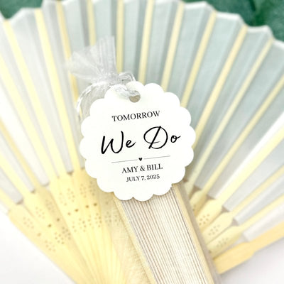 Tomorrow We Do Hand Fan - Forever Wedding Favors