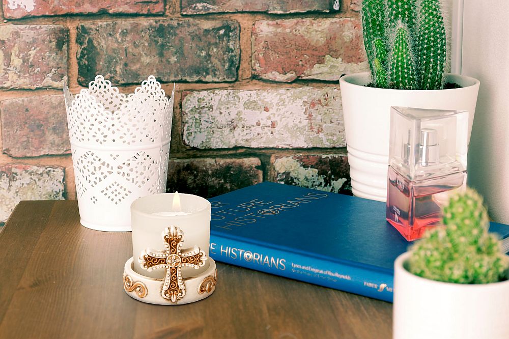 Vintage Cross Candle - Forever Wedding Favors