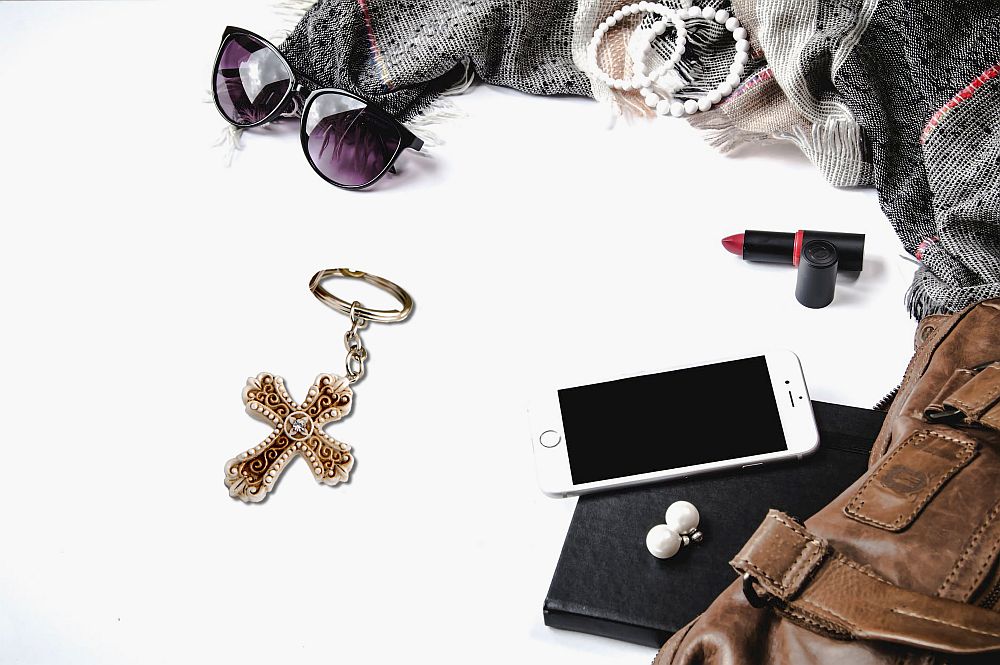 Vintage Cross Themed Key Chain - Forever Wedding Favors