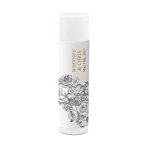 Vintage Floral Lip Balm - Forever Wedding Favors
