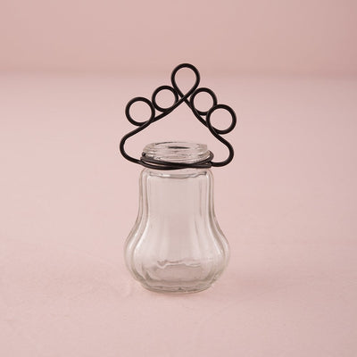 Vintage Inspired Pressed Glass Vases With Stationery Holders - Forever Wedding Favors